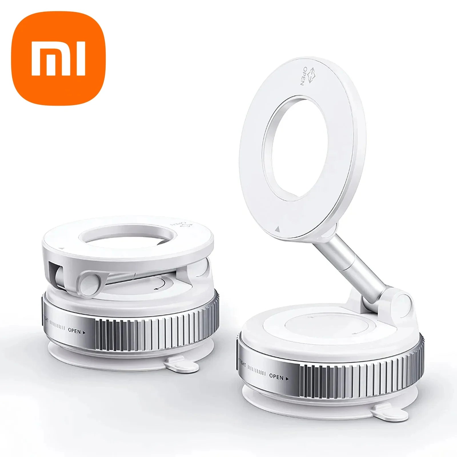 Super Strong Car Phone Holder Suction Cup Vacuum Magnetic Phone Stand 360° rotatable and Foldable Suction Cup Phone Holder