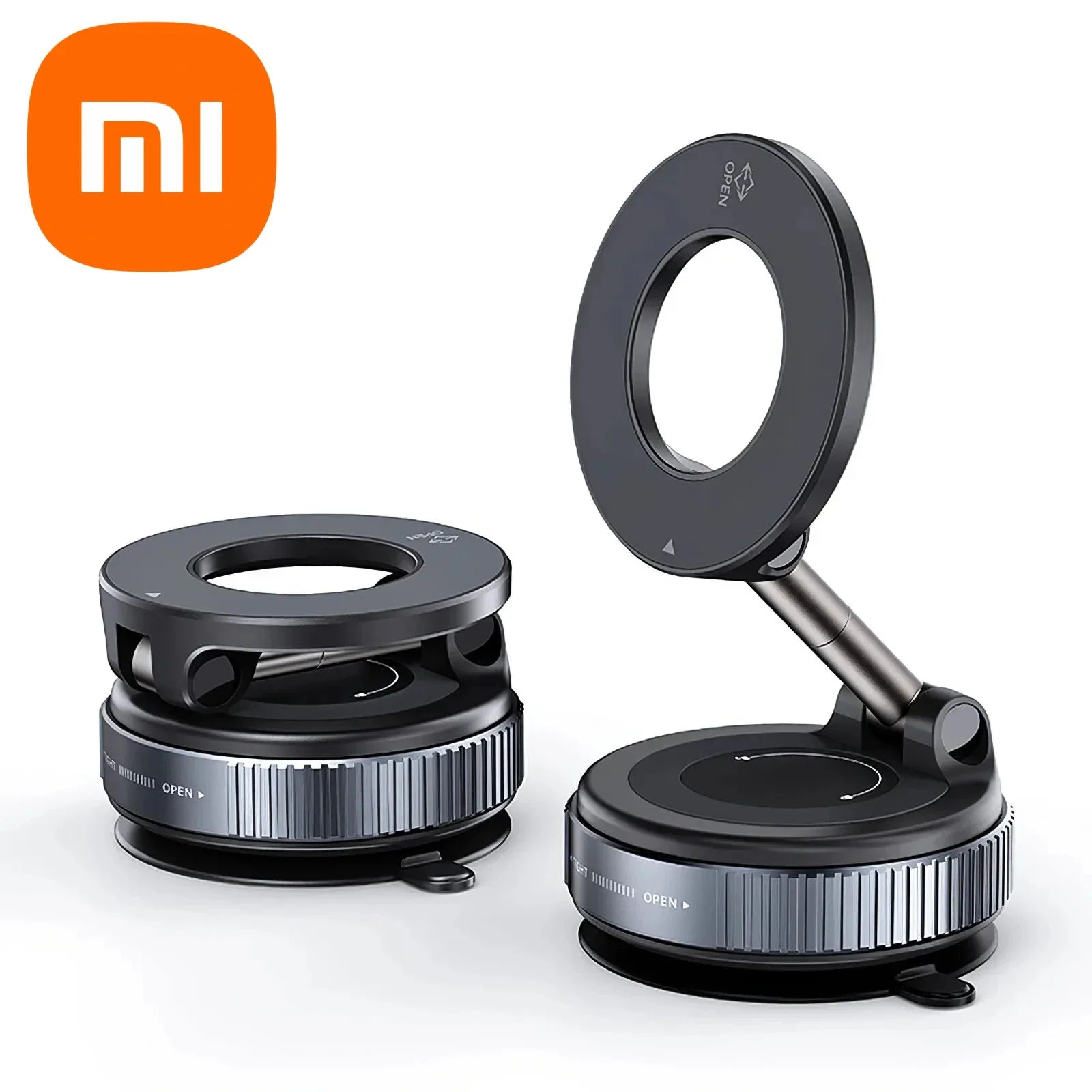 Super Strong Car Phone Holder Suction Cup Vacuum Magnetic Phone Stand 360° rotatable and Foldable Suction Cup Phone Holder